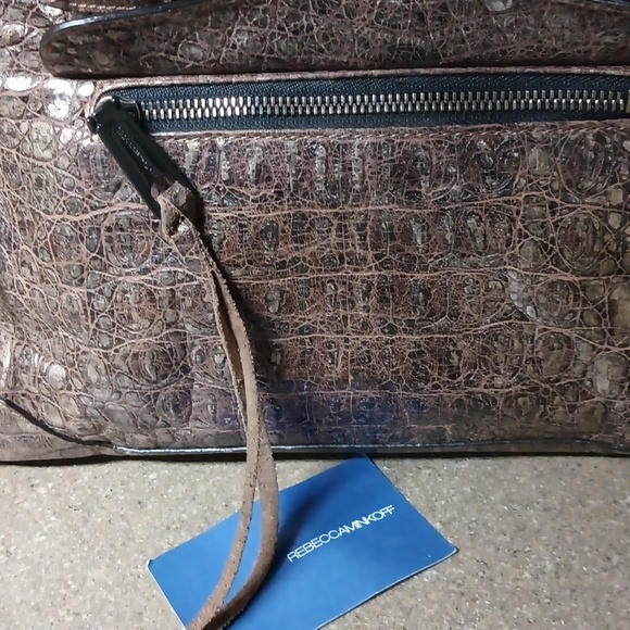 Rebecca Minkoff Croc Embossed Satchel - Picture 5 of 14